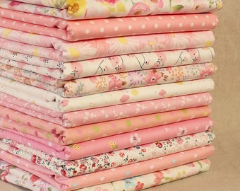 Option+ Floral Flower Cotton Fabric,Fabric Quilt,Fabric Squares,Precut Fabric Bundle,Sewing Craft Charm Material