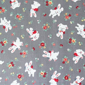 Fabric by half yard,Children Kids Fabric,Nursery Fabric,Bunny Fabric,Cute Rabbit Cotton Fabric,Sewing Quilting Material DIY image 10