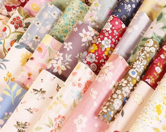 50geblümter Baumwollstoff,15cm Patchwork Quadrate, Stoffreste, Stoffreste, Patchworkstoff, Stoffreste, Patchworkstoff, Meterware, Patchworkstoff