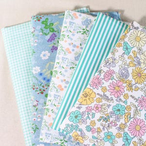 Tessuto di cotone verde giallo rosa per trapuntatura, pretagliato Charm Patchwok 10" quadrati ritagli lotto fai da te, cucito artigianato tessuto pacchetto patchwork