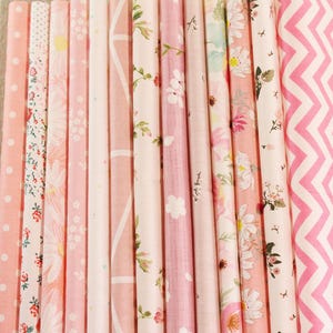 52 pezzi di tessuto di cotone rosa per cucito, patchwork, ritagli di quadrati patchwork pretagliati da 5" fai da te