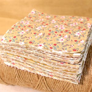 Tessuto di cotone misto 100%, tessuto stampato, tessuto per trapuntatura marrone, quadrati pretagliati da 4", pacco di tessuto patchwork, sacchetto di ritagli di trapunta, cucito fai da te