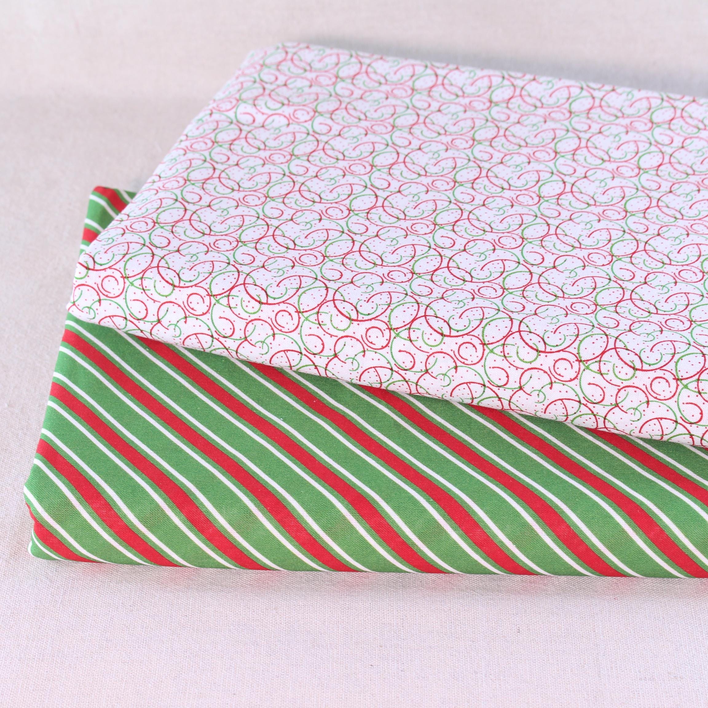 aufodara 10 stuks stof katoen Kerst, 50 x 80 cm 40 x 50