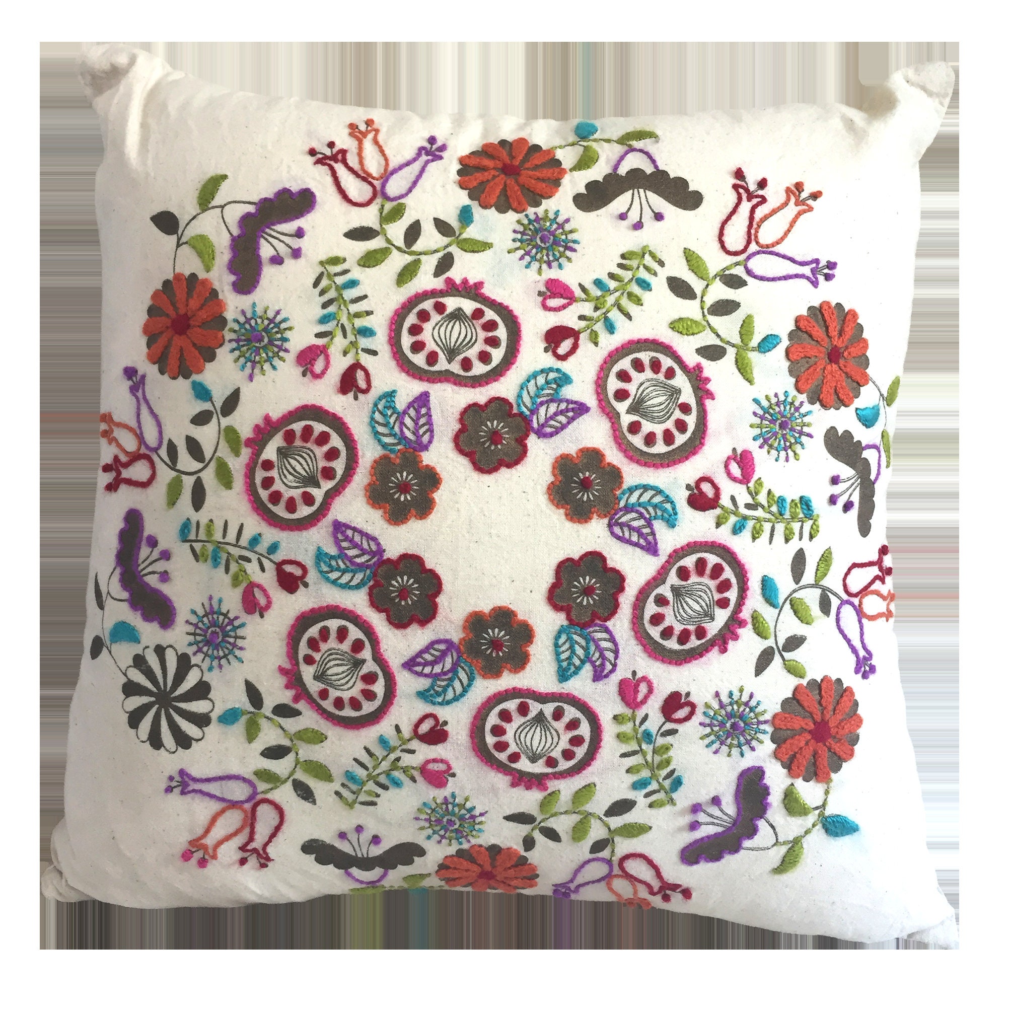 Embroidery Pillow Case Kit Etsy