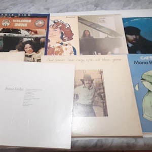 Vintage 1970s LP Records 8 albums, 9 Records