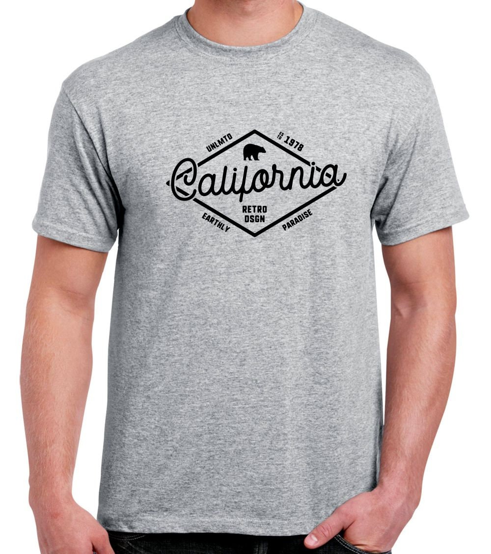 California Mens Tshirt Etsy Canada