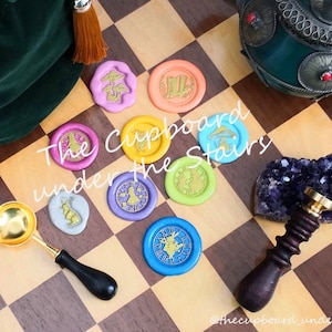 PREMADE Alice in Wonderland Wax Zeehonden | Set van 9 - GLITTER EDITION