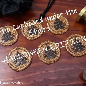 PREMADE Halloween Haunted House Wax Seal -GLITTER EDITION-