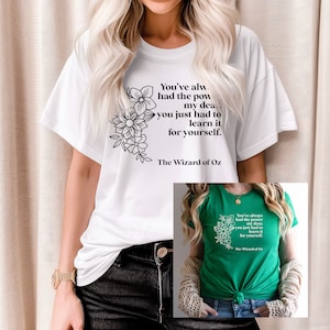 Bookish Wizard of Oz Themed Booktrovert's Delight  Women's Tee, Unique Gift for Readers of Classic Lit