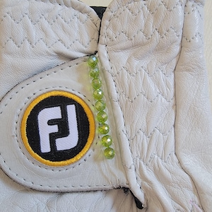 Golf Stroke Counter - Lime Green (crystal beads)