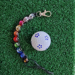 Glass Bead Golf Stroke Counter: Ladies Golf Accessory