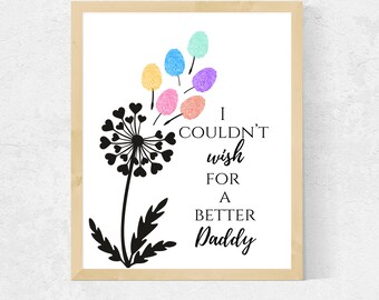 fathers day fingerprint craft, Toddler Craft | Dad Gifts From Kids | Gift For Dad| Fingerprint Art | memory keepsake, kids, baby, toddlers