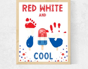July 4th handprint art, 4Th Of July Handprint Craft, Footprint Art, Fourth of July  Kids Handprint Art, 4Th Of July Activity
