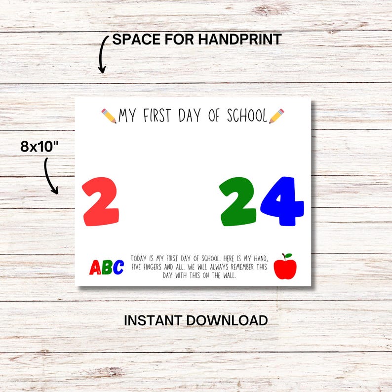 First Day of School 2024 Handprint - Il 794xN.6177364699 5f5b