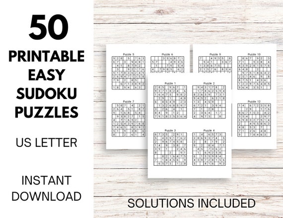 Sudoku puzzle 1 (Easy) - Free Printable Puzzles