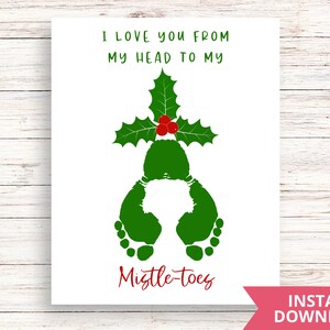 Christmas Handprint Art Mistletoe, Daycare preschool activities, Baby&#39;s first Christmas, Christmas craft, Holiday craft