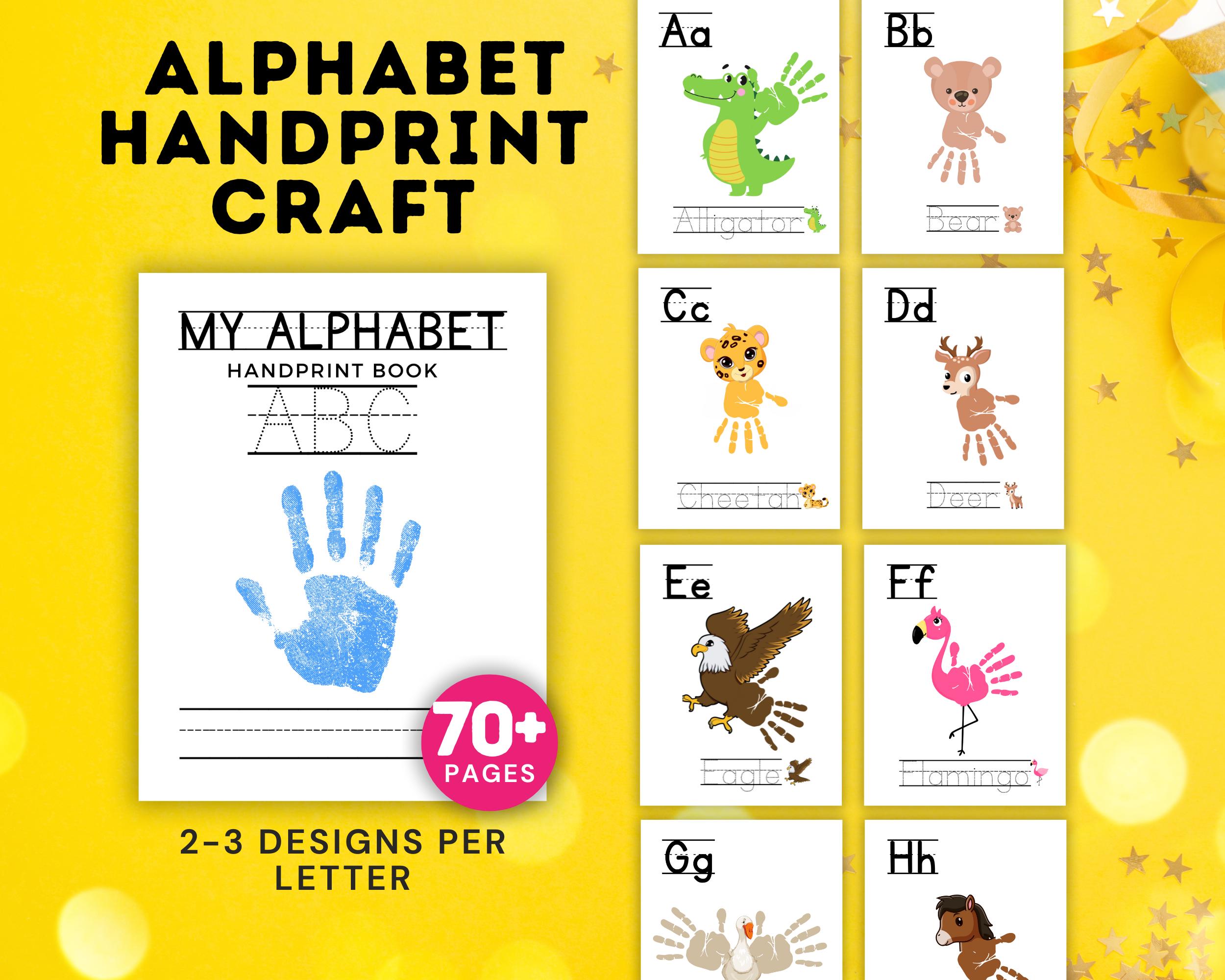 39 Awesome Animal Crafts For Kids 34 Animals Alphabet Handprint Art, Alphabet Craft,Classroom Nursery…
