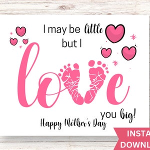 Mothers Day Love Footprint Art Craft| Footprint Art| Footprint Craft | Kids Footprint Art|  Footprint Art Craft