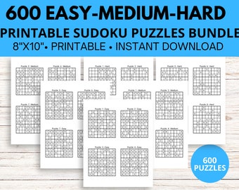 printable sudoku etsy ireland