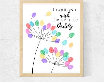 fathers day fingerprint craft, Toddler Craft | Dad Gifts From Kids | Gift For Dad| Fingerprint Art | memory keepsake, kids, baby, toddlers