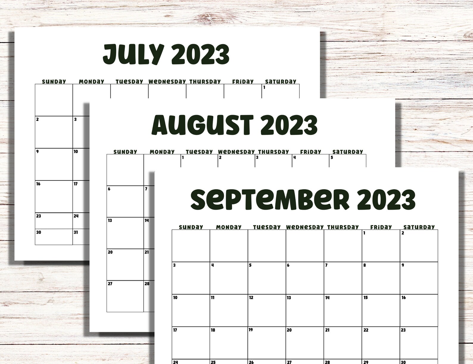 2023 Year Calendar Printable Calendars 2023 Printable Monthly Calendar