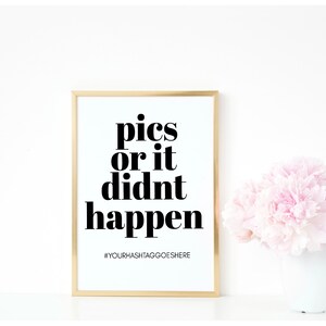 Wedding Hashtag | Printable Social Media Sign| Instagram and Snapchat