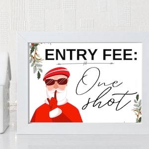 Kerst welkomstfeest teken | Open barbord | Toegangsprijs: één opname