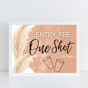 Boho welkomstfeest teken | Open barbord | Toegangsprijs: één opname