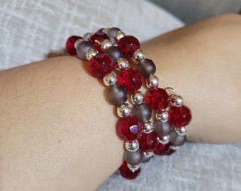 Pulseras multicapa de alambre de memoria boho