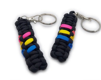 Pansexual Pan Pride Keychain or Zipper Pull - LGBT Key Fob Gift