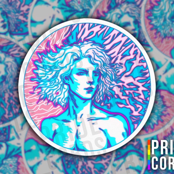 Male To Female Transgender - Trans Pride Vinyl Sticker - LGBTQ Water Bottle Laptop Decal