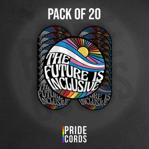 The Future Is Inclusive - Pack of 20 - 1.8 Inch Mini Vinyl Stickers