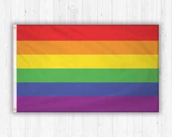 Rainbow Gay Pride LGBT Flag 3x5 Feet