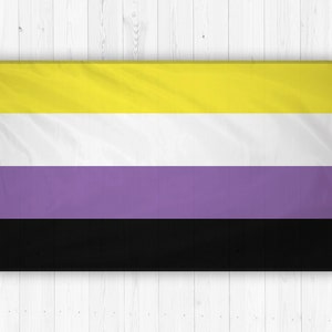 Non-Binary Pride LGBT Flag 3x5 Feet