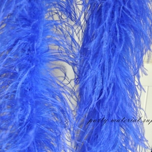 royal blue ostrich feather boa 5 ply for wedding party supply craft supply