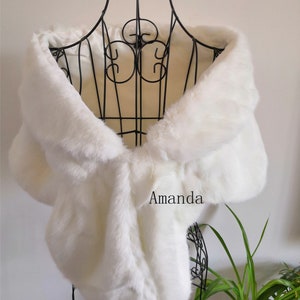 white faux fur stole wedding bridal faux fur wrap shawl stole wedding wrap stole bridal shawl
