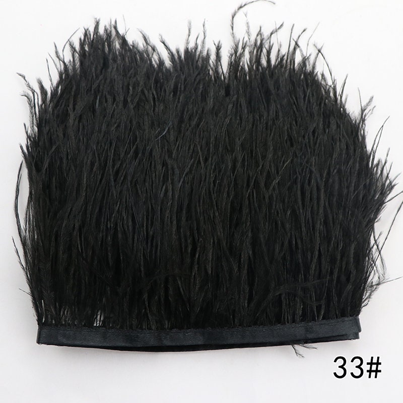 Ostrich Feather Trim, Add on Feather for Cuffs, Shoes, Ostrich