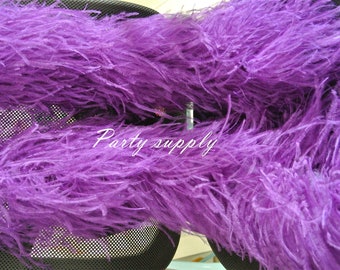 10 ply purple ostrich feather boa for wedding party supply craft supply