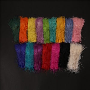 30 pcs 12 colors peacock feathers plumes 10-12inches for wedding centerpiece supply craft prom supply