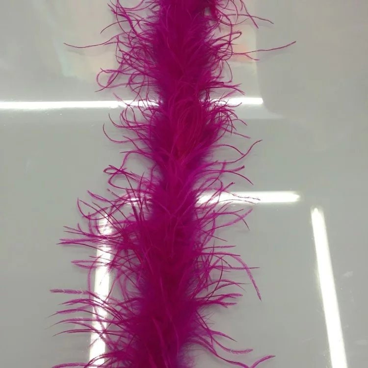 4 Ply 40 Colors Hot Pink Ostrich Feather Boa for Wedding Dancing Dress  Crafting Halloween Custom Supply 
