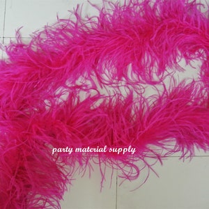22 color 5 ply hot pink ostrich feather boa
