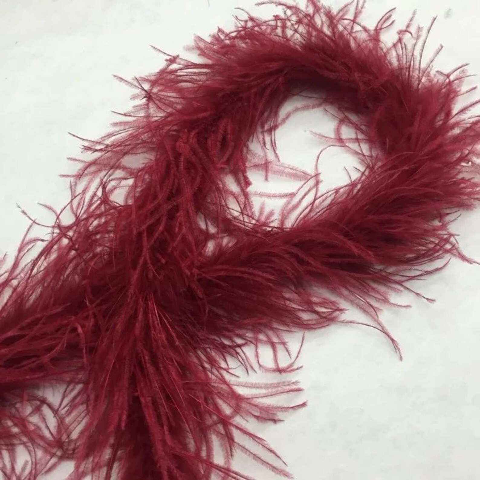 22 Colors Burgundy Ostrich Feather Boa 1 Ply for Wedding Etsy