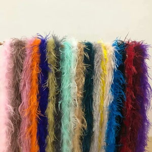 22 colors ostrich feather boa 1 ply for wedding supply craft supply