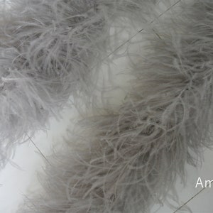 1-20ply piume di struzzo bianche Boa 2 metri natura piume di struzzo  scialle per abito
