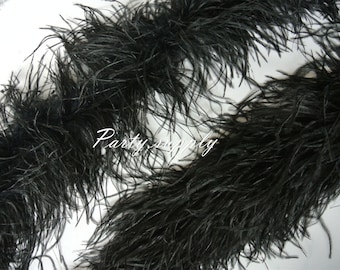 30 colors black ostrich feather boa 8 ply for wedding party supply craft supply