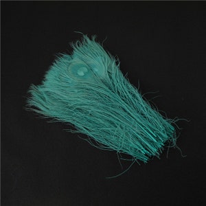 30 pcs 12 colors turquoise peacock feathers plumes 10-12inches for wedding centerpiece supply craft prom supply