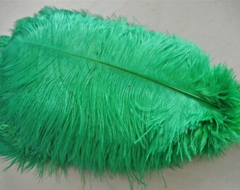 100 pcs dark green kelly green ostrich feathers plumes for wedding centerpiece supply craft party prom supply