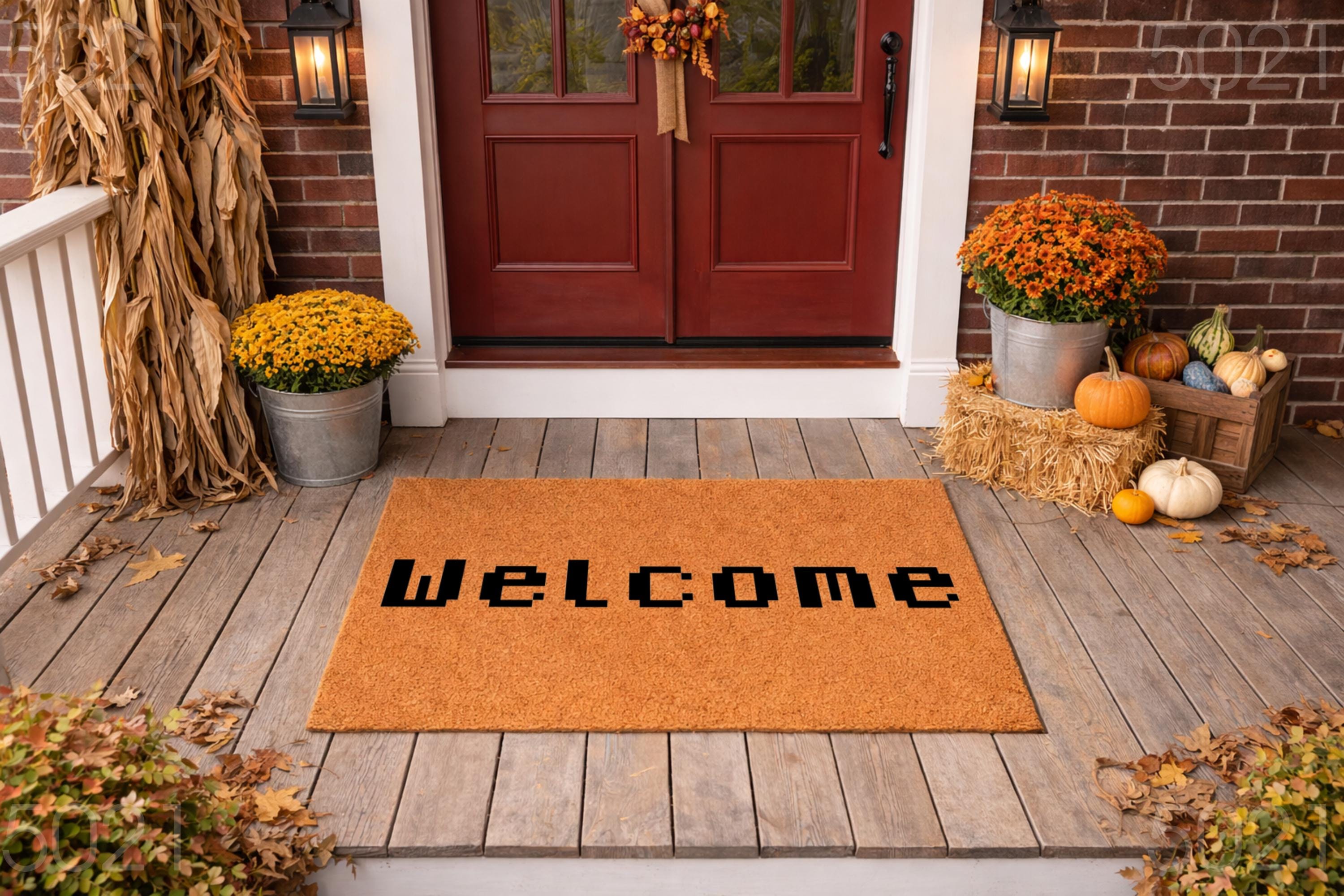 Welcome Doormat, Welcome Mat, Holiday Wedding Anniversary New Home