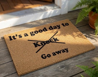 Funny Welcome Mat, Coir Doormat for Housewarming New Home Gift, Front Door Anniversary
