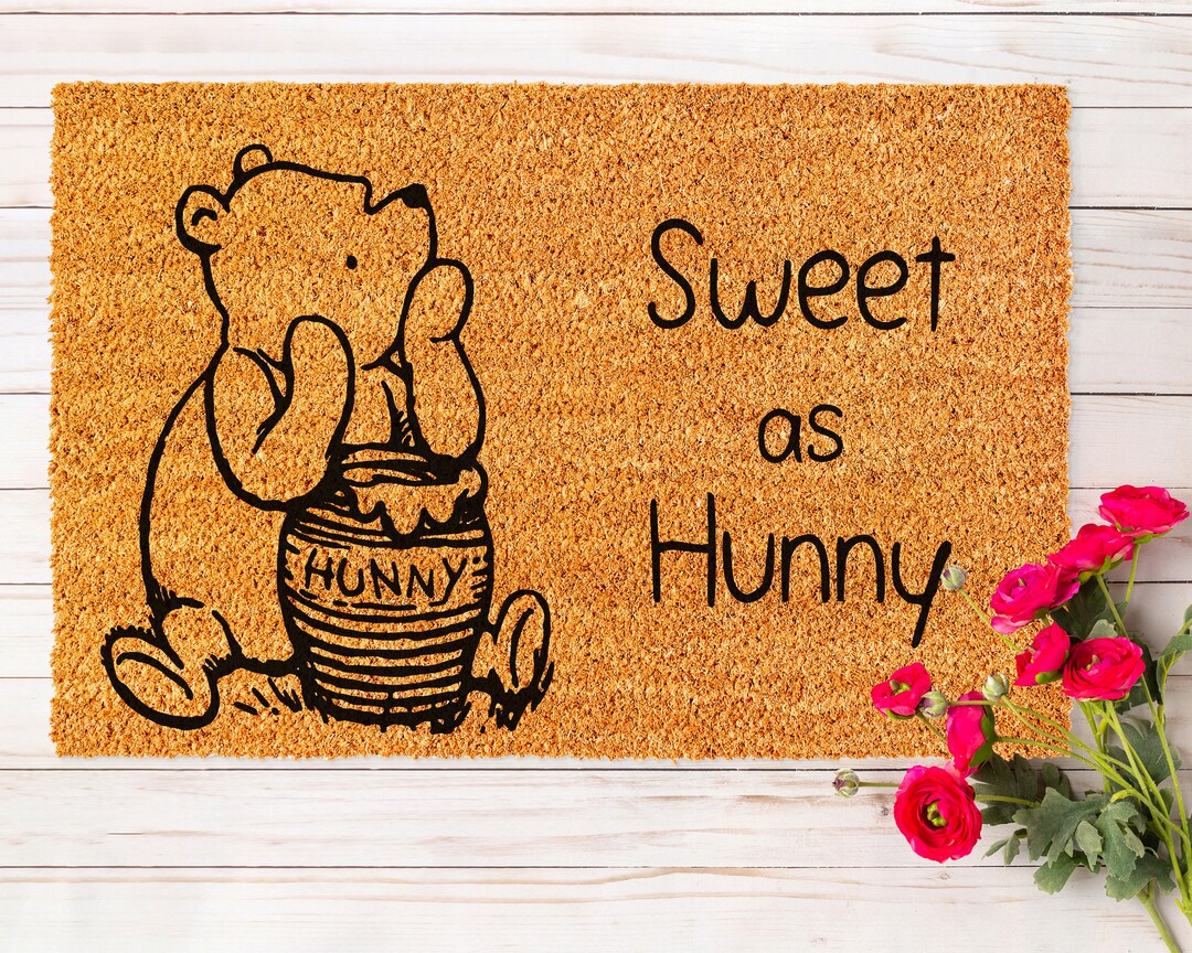 Sweet as Hunny Winnie the Pooh Custom Doormat Outside Doormat Gift Home